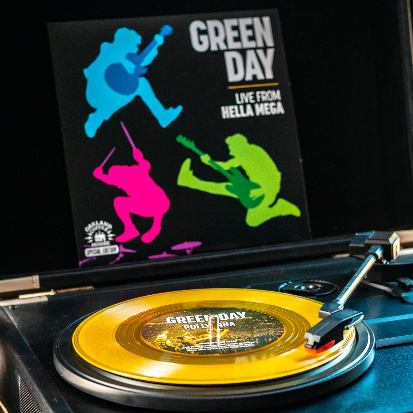 Green Day Live on Green Vinyl LP