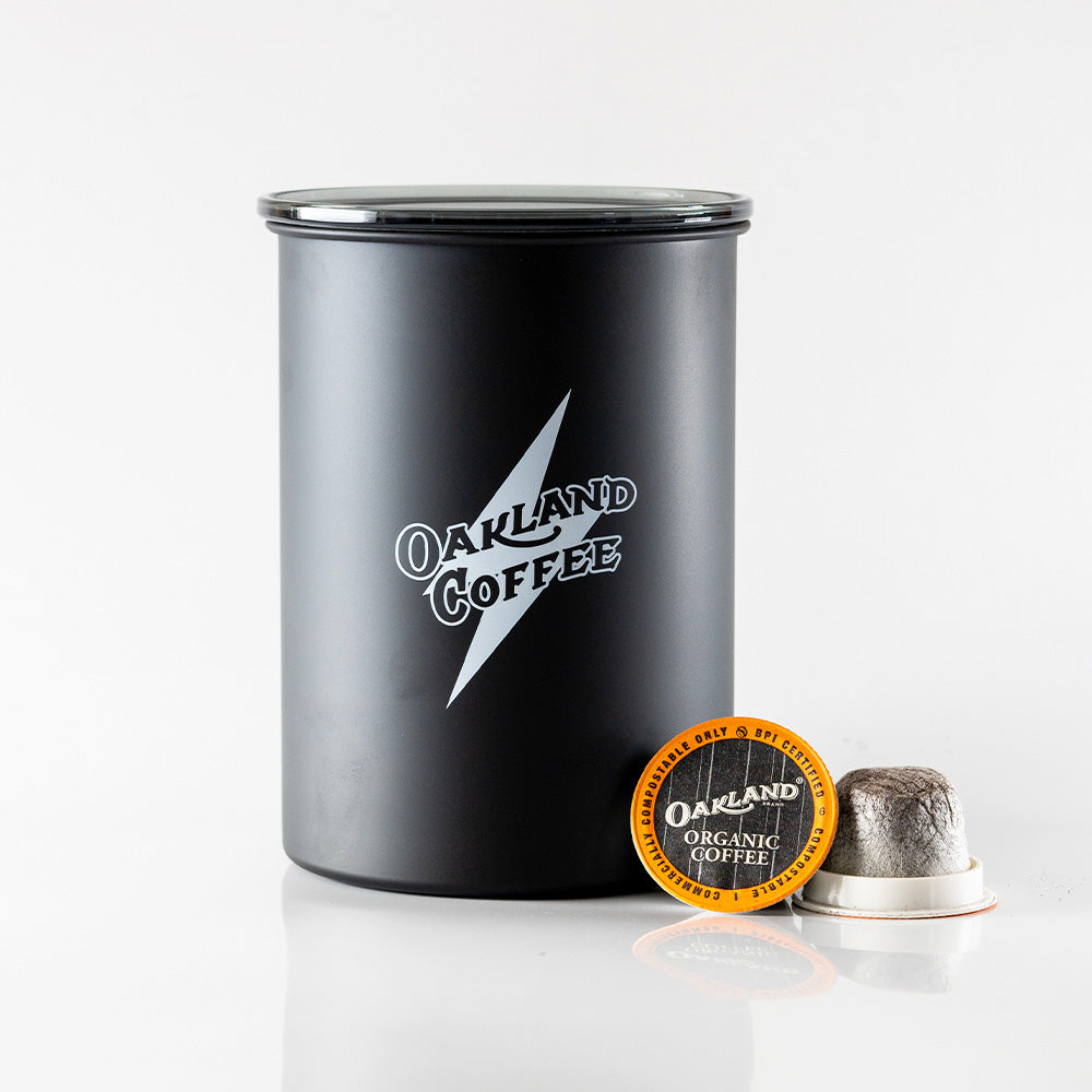Matte Black Airscape Coffee Canister
